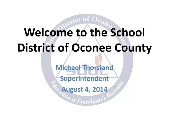 welcome to the school district of oconee county