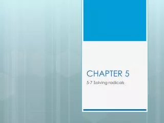 CHAPTER 5