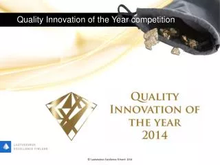 Quality Innovation of the Year competition