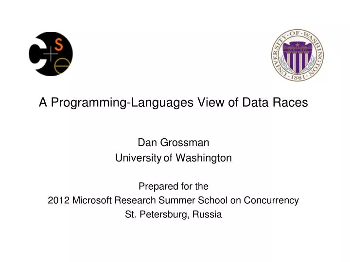 a programming languages view of data races