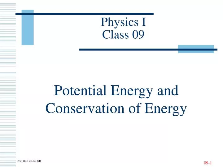 physics i class 09