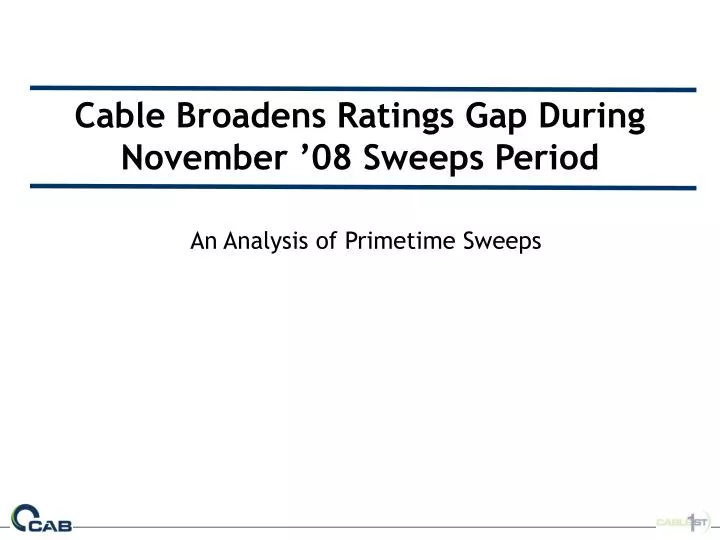 cable broadens ratings gap during november 08 sweeps period