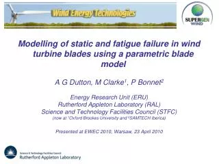 Modelling of static and fatigue failure in wind turbine blades using a parametric blade model