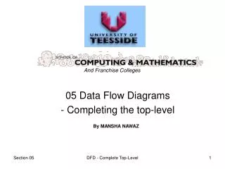 05 Data Flow Diagrams - Completing the top-level