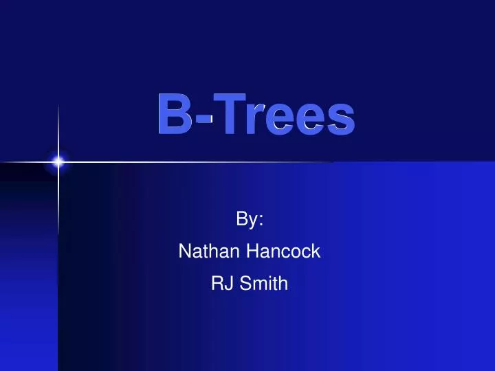 b trees