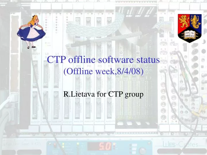 ctp offline software status offline week 8 4 08