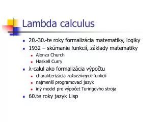 lambda calculus