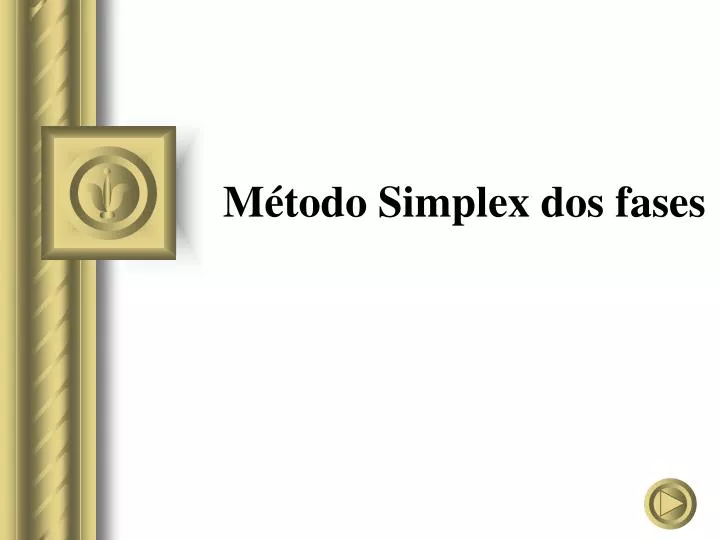 m todo simplex dos fases