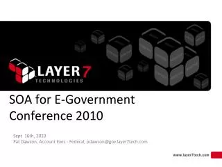 SOA for E-Government Conference 2010