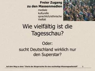 wie vielf ltig ist die tagesschau