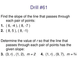 Drill #61