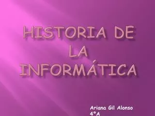 historia de la inform tica