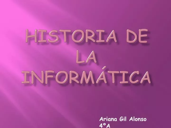 historia de la inform tica