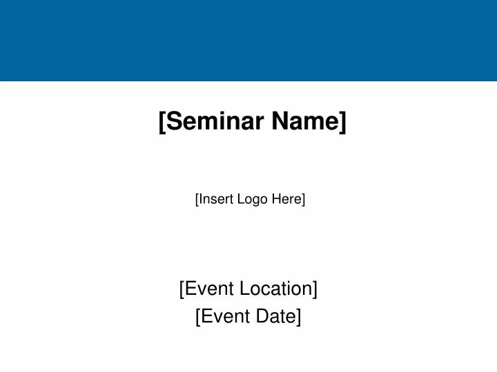 seminar name