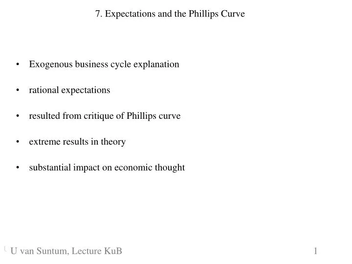 7 expectations and the phillips curve
