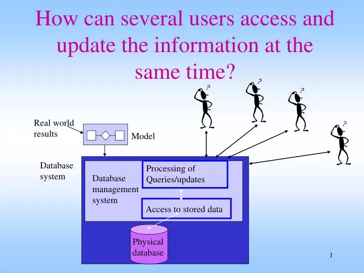 how can several users access and update the information at the same time