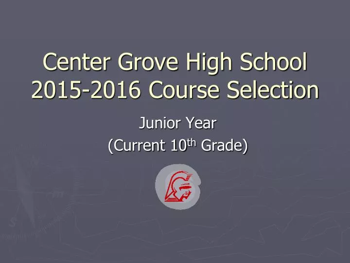 center grove high school 2015 2016 course selection