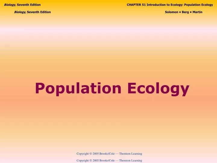 population ecology