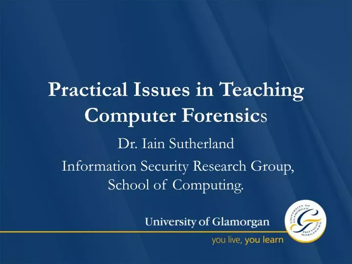practical issues in teaching computer forensic s
