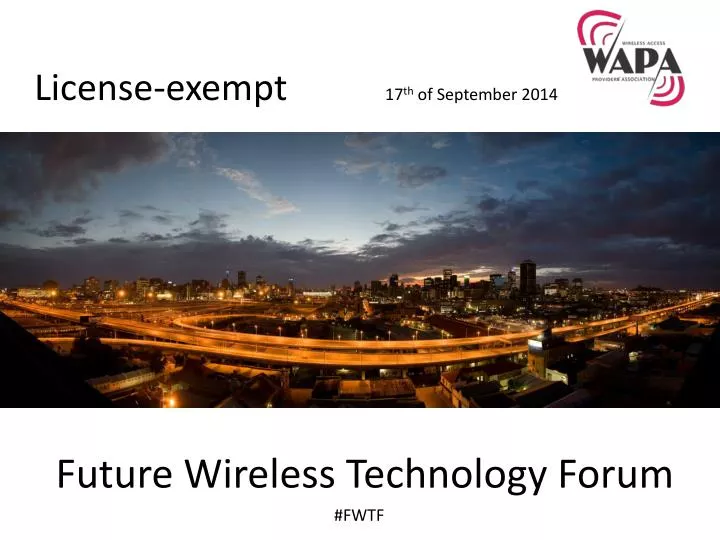 future wireless technology forum