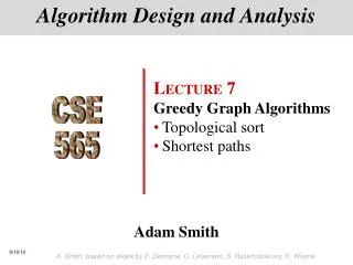 Algorithm Design and Analysis