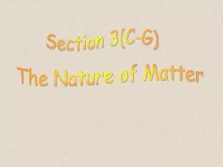 Section 3(C-G)