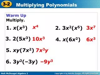 Warm Up Multiply.