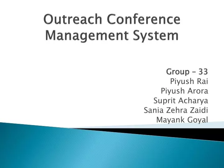outreach conference management system
