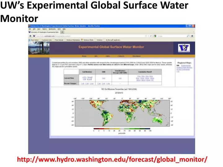 uw s experimental global surface water monitor