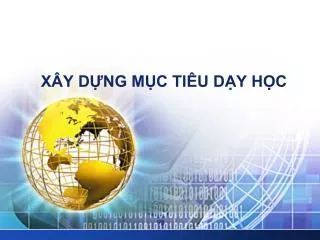 x y d ng m c ti u d y h c