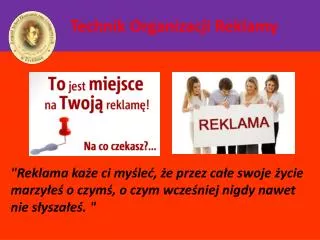 technik organizacji reklamy
