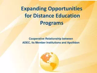 Cooperative Relationship between ADEC, its Member Institutions and Apollidon
