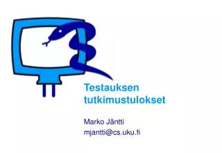 testauksen tutkimustulokset