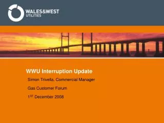 WWU Interruption Update