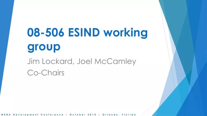 08 506 esind working group