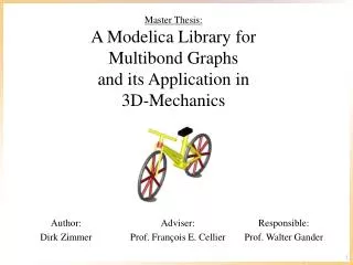 Master Thesis: A Modelica Library for Multibond Graphs and its Application in 3D-Mechanics