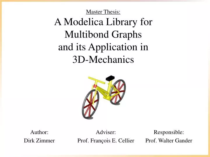 master thesis a modelica library for multibond graphs and its application in 3d mechanics