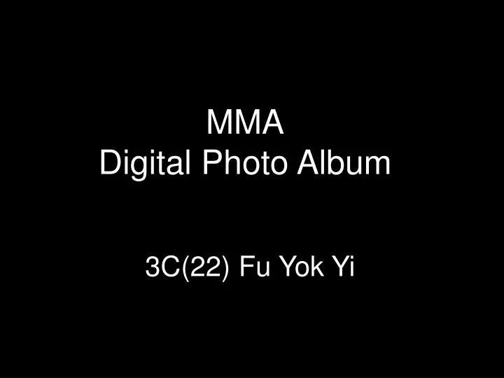 mma digital photo album