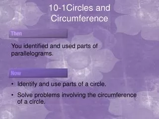 10-1Circles and Circumference