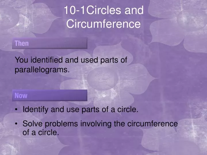 10 1circles and circumference