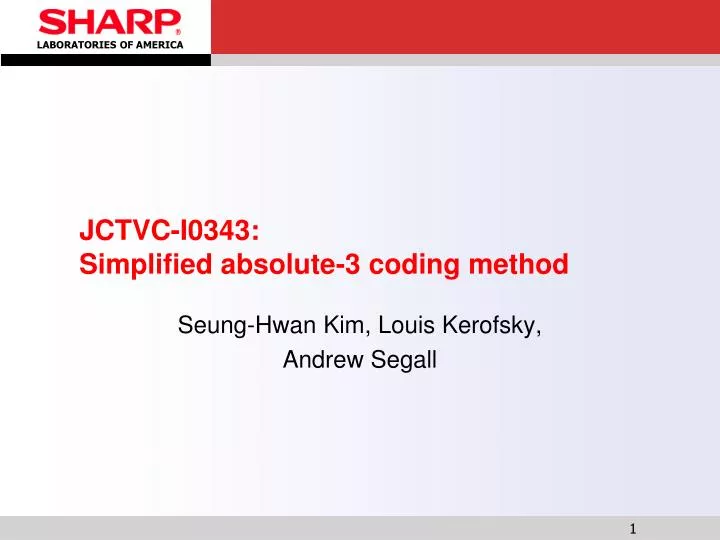 jctvc i0343 simplified absolute 3 coding method