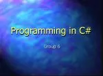 Programming in C# - slide 1