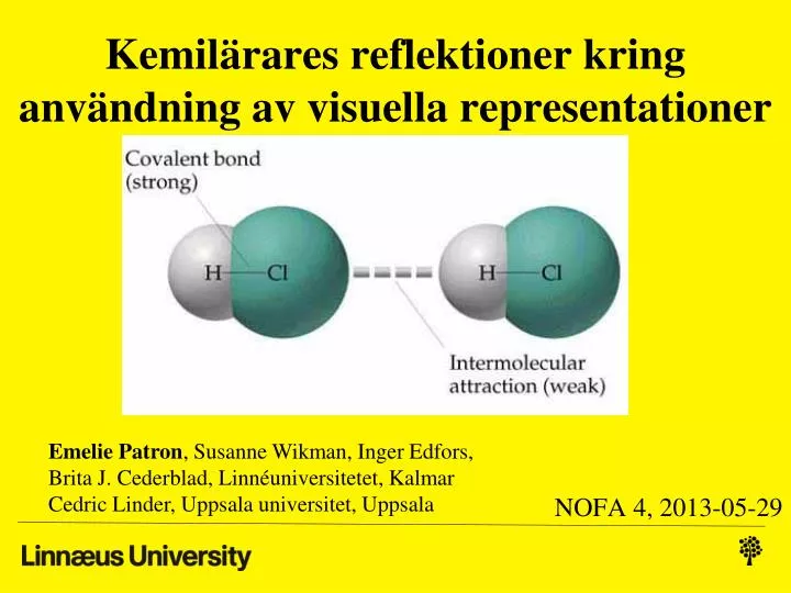 kemil rares reflektioner kring anv ndning av visuella representationer