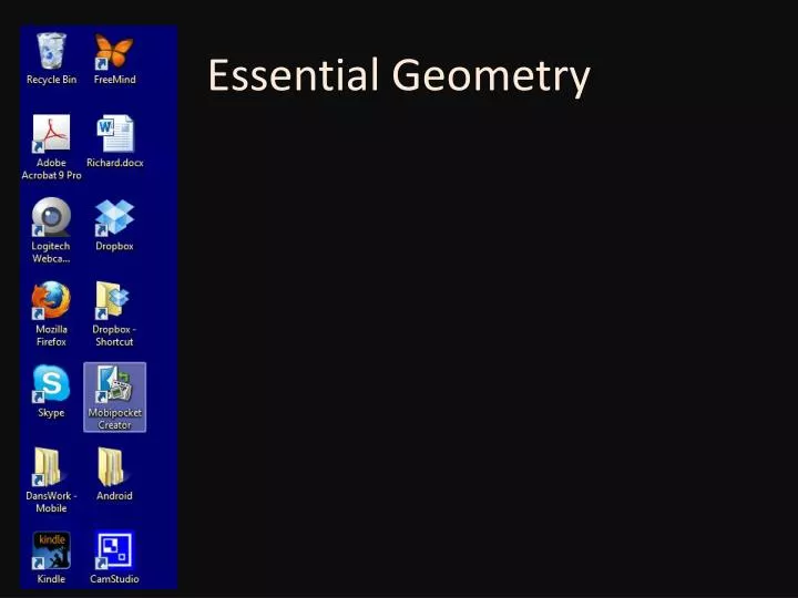 essential geometry