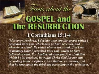 GOSPEL and The RESURRECTION