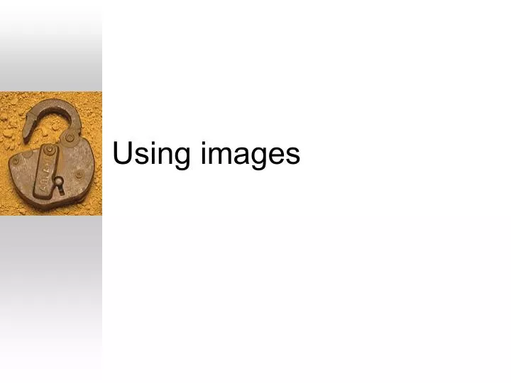 using images