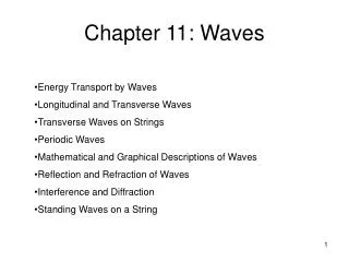 Chapter 11: Waves