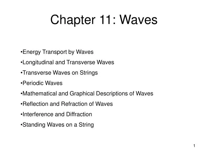 chapter 11 waves