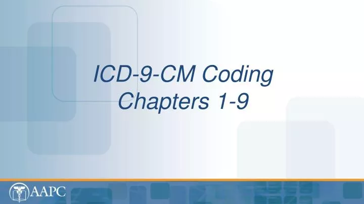 icd 9 cm coding chapters 1 9