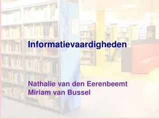workshop informatievaardigheden